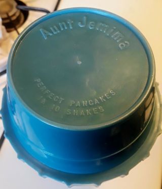 Vtg Aunt Jemima Perfect Pancakes Shaker In Blue