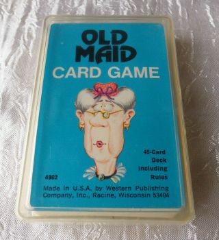 Vintage Old Maid Card Game Complete Set 1975 Western Publishing Co.  4902 W/ Case