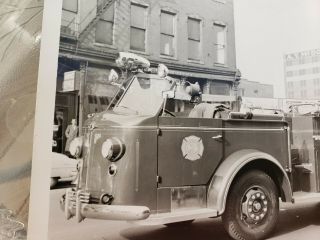 Vtg Photograph Photo Omaha NE Fire Department Firefighting Truck Men 2 2