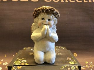 Dreamsicles Praying Angel Cherub Figurine,  Cast Art By Kristin,  Vintage