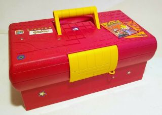 Pokemon Trading Card Game Tcg Carry Case Box - Red - Vintage 1990s Suncast