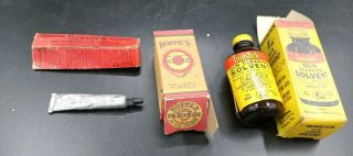 Vintage Gunslick Solvent & Lubricant In Boxes,  Hoppe 