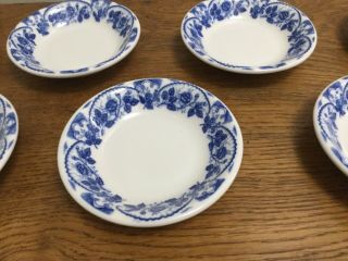 7 Vintage McNicol China Blue Floral Small Bowls Clarksburg,  WV 3