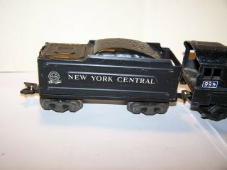 Vintage Marx 999 Locomotive and Tin York Central tender 3