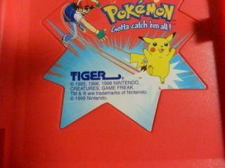 Vintage 1999 Nintendo Tiger Electronics Red Pokemon Pokedex 3