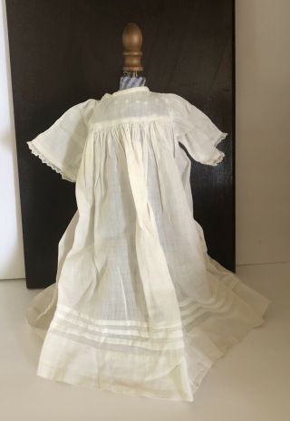 Antique Vintage Cotton Doll Dress Perfect For German Bisque Dolls