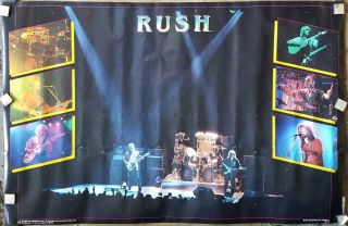 Rush 1982 Poster Approx 22 X 35 Vintage 80 