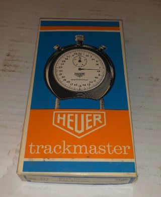 Vintage Swiss - Made Heuer Trackmaster Stopwatch In