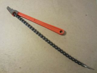 Vintage Ridgid C - 12 Chain Pipe Wrench 12 " Long