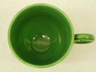 Vintage Old Fiesta Ware Cup & Saucer in MEDIUM GREEN Homer Laughlin China 1950 ' s 8