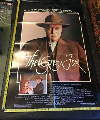 Vintage 1983 The Grey Fox 1 - Sh Movie Theater Poster Richard Farnsworth