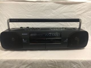 Vintage Sony Dual Cassette Radio Corder Cfs W303 Soft Eject