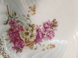 VINTAGE Early CT Serving Bowl - Floral Design - Made in Germany - Numbered 2