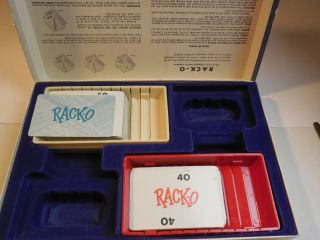 Vintage 1966 Rack - O 4765 Milton Bradley Game - Racks,  Holder,  Cards bo 3