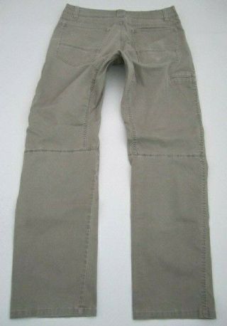 Mens 34x34 34x33 Kuhl Slackr Vintage Patina Dye Gray Pants