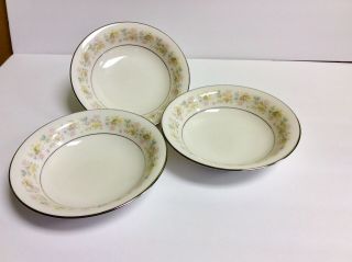 Set Of 3 Vintage Noritake Blossom Time 7 5/8 " Soup Bowl Pattern 7150 Japan
