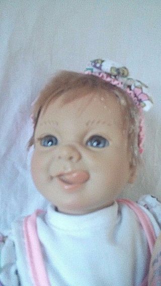 Vintage Collectible Bean Belly Babies By Berenguer 9 " Funny Face Doll Bean Bag