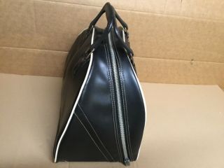 AMF Bowling Ball Bag Black Vintage case w/ metal rack Retro style 4 10 pin 4