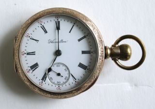 Antique Pocket Watch Hamilton Lancaster Pa.  17 Jewels