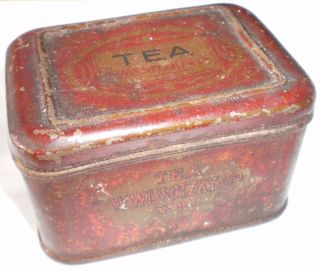 Imperial Russia 19th Xix Century Vintage W.  Wissotzky & Co Tea Box Jar
