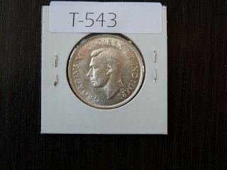 Vintage Canada 1940 50 Cent Silver Cat Value 90.  00 T543