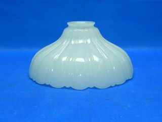 Antique / Vintage White Milk Glass Shade Lamp Chandelier Sconce 8 "