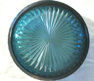 Blue Carnival Vintage Candy Dish with Lid 6