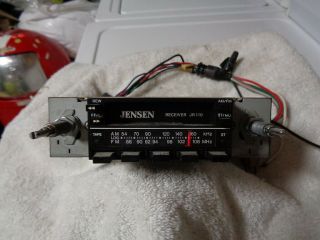 Vintage Jensen Jr110 Am/fm Cassette In Dash Radio 1970 