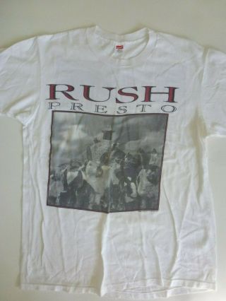 Rush Presto Tour Vintage T - Shirt Size Mens Xl