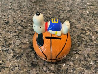 1958,  1966 Vintage United Features Syndicate Snoopy Basketball Ceramic Bank