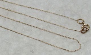Vintage Solid 14k Yellow Gold 18 - 1/2 " Necklace -,  L@@k