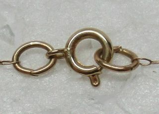 Vintage SOLID 14K YELLOW GOLD 18 - 1/2 