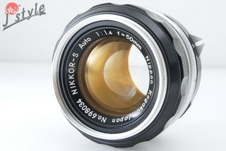 [exc,  ] Nikon Nikkor - S Auto 50mm F/1.  4 Non Ai Mf Lens For F Mount Vtg V721