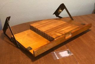 Vintage Cabinet Caddies Under Cabinet Oak Wood Knife Rack Knives Holder Pull Out
