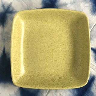 Vintage Ceramic Glidden Pottery 23 Speckled Green Rectangle Serving Bowl 10”