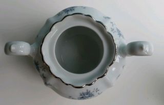 Vintage Johann Haviland - Blue Garland - Sugar Bowl - Bavaria Germany - 3