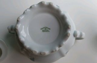 Vintage Johann Haviland - Blue Garland - Sugar Bowl - Bavaria Germany - 5