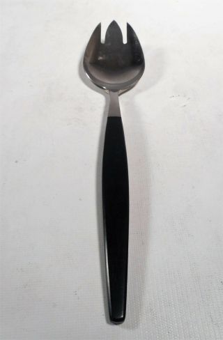Vintage Gense " Focus - Deluxe Black " Serving Fork 10 - 5/8 " Stainless Sweden