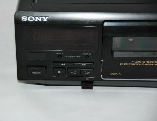 Sony Model TC - WR661 Vintage Stereo Dual Cassette Deck - & 3