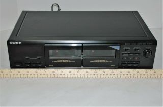 Sony Model TC - WR661 Vintage Stereo Dual Cassette Deck - & 4