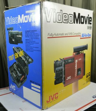 Vintage JVC GR - C7U Video Camcorder Camera Back To The Future w/ Orig Case & Box 3