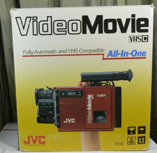 Vintage JVC GR - C7U Video Camcorder Camera Back To The Future w/ Orig Case & Box 7