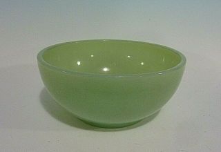 Vintage Fire King Oven Ware Jadeite Green Glass Cereal Chili Bowl