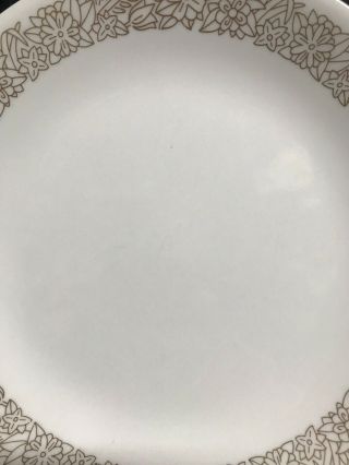 Set of 6 Vintage WOODLAND BROWN CORELLE by CORNING Luncheon Salad Plate 8 1/2 