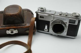 Vtg Contax Ii Zeiss Icon Rangefinder Camera Body (/ Repair) Germany