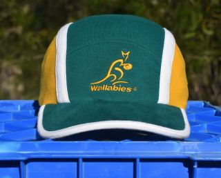 Vintage Canterbury 4 Panel Cap Dad Hat - 2003 Australian Wallabies - Rugby Union