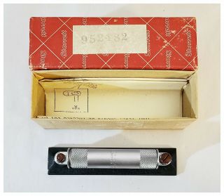 Vintage L.  S.  Starrett Co.  4 " Machinists Precision Level W/box