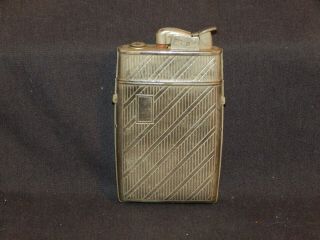 Vintage Evans Silvertone Cigarette Lighter And Case Retro