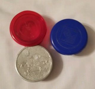 3 Vintage Boy Scouts Cub Scouts BSA Wecolite Collapsible Camping Cups Aluminum 2
