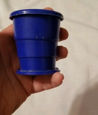 3 Vintage Boy Scouts Cub Scouts BSA Wecolite Collapsible Camping Cups Aluminum 4